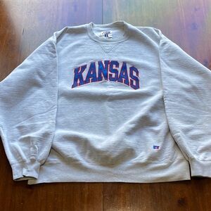 Russell Athletic Gray Kansas Men's Sweater Size XL